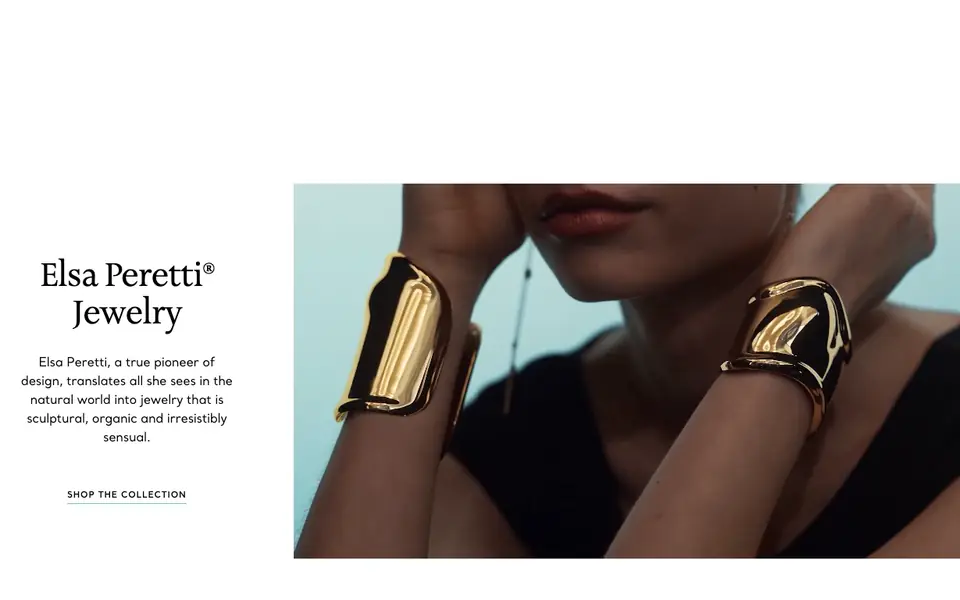 Tiffany & Co. website homepage, 4 Oct 2026