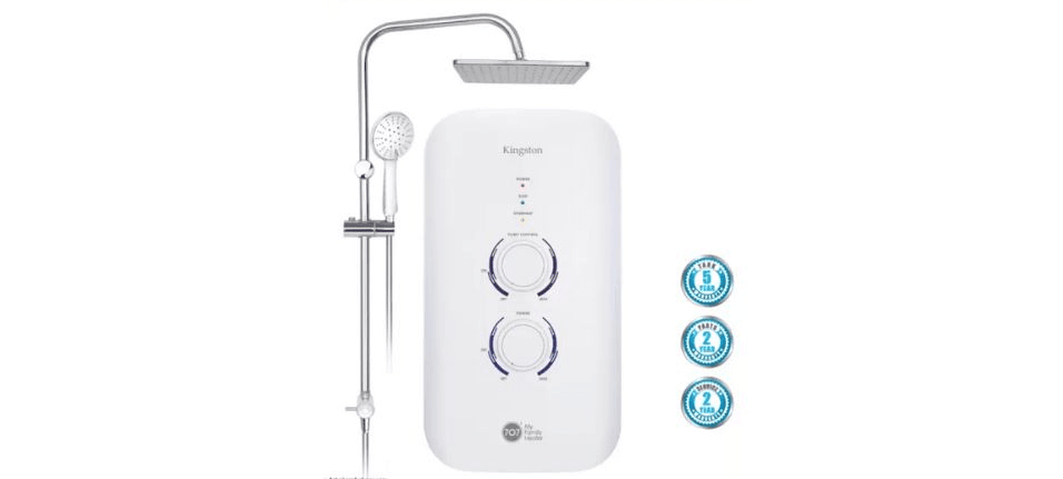 707 Instant Water Heater Kingston with Rain Shower