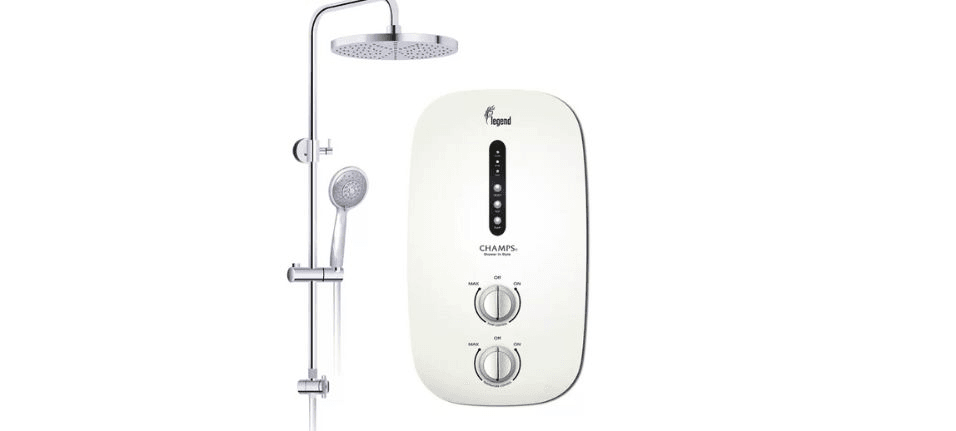 Champs Legend Instant Water Heater With Rain Shower Set